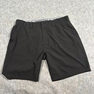 Denali‎ Men's Bermuda Shorts Size 40 Black Flat Front Belt Loops Stretch Waist